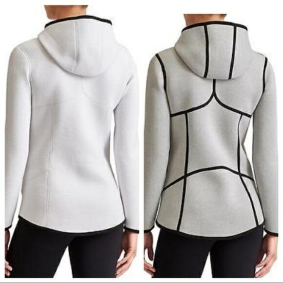 ATHLETA Women's Reversible Incline Jacket in White/Grey size Extra Extra Small - Picture 1 of 12